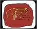 Mouse Pad with letters, giraffes, petroglyph