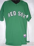 Manny Ramirez #24 Boston Red Sox St. Pattys Patrick's Day Authentic Kelly Green Batting Practice Jersey