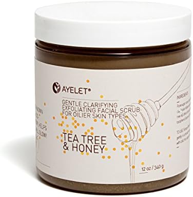 Ayelet Naturals - All Natural Clarifying Tea Tree + Honey Facial Scrub (6.5 oz)