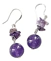 Boucles Am&eacute;thystes 12 mm sur Argent massif 925/1000