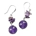 Boucles Am�thystes 12 mm sur Argent massif 925/1000