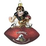 SC Sports NCAA Purdue Boilermakers Mascot Football Ornament