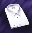 Tuxedo Shirt - Laydown Collar with Distinctive 3/4 Inch Pleat with French Cuffs