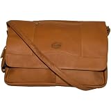NCAA Florida Gators Tan Leather Laptop Messenger Bag