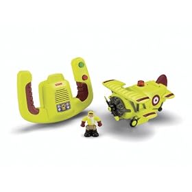 Fisher-Price Transportation System Remote Control Bi-Plane with Loopy Loco and Darren from Toy RC Airplanes