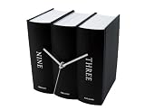 Karlsson Book Clock 20 x 15 x 20 cm Black
