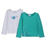 Circo White/Green TG 2pk LS Tee - 4 Toddler