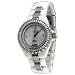 Oniss #ON8890-L Women's Stainless Steel Trim Baguette Crystal White Ceramic Watch