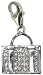 Chrysalis Sterling Silver Ladies Cubic Zirconia Hand Bag Charm