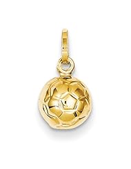 14k 3-D Soccer Ball Charm