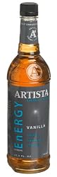 Artista Energy Syrup, Vanilla, 25.4-Ounce Bottles (Pack of 3)