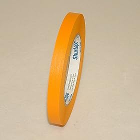 Shurtape CP-632 Colored Masking Tape: 1/2 in. x 60 yds. (Orange)