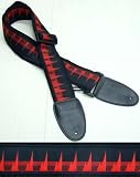 Ibanez Shark Tooth Strap Red & Black