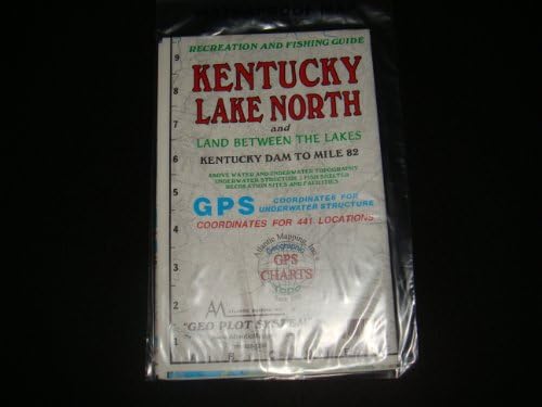 Atlanta Mapping Kentucky Lake North Enlarged Version Geographic Map GPS Charts and Above Water and Underwater Topography