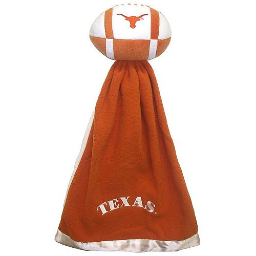 Texas Longhorns Plush NCAA Football with Attached Security Blanket