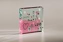 Spaceform - Med paperweight - "True Love Collage" - 0793