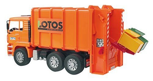 Childrens Toyshop  Spielwaren : Bruder 02762 - MAN-Hecklader Müll LKW