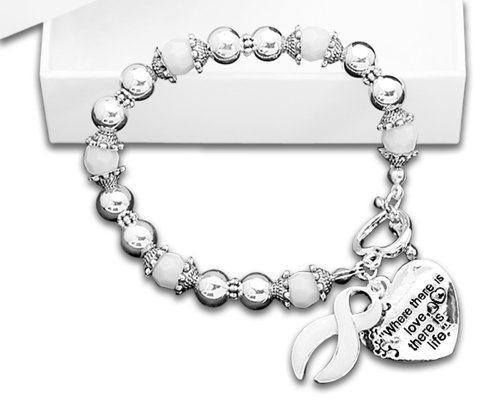 Lung Cancer Charm Bracelet (Retail)