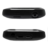 GTMax Durable Soft Rubber Silicone Skin Cover Case - Black for Sprint HTC EVO 4G CDMA Cell Phone