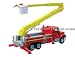 Boley HO Scale International 7000 3-Axle Line Maintenance Truck - Red