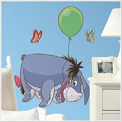Magnificent Peel & Stick By RoomMates Winnie the Pooh - Eeyore Giant Wall Decal