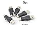 CablesOnline USB 2.0 A-Type Male to Mini-B 5-Pin Male Converter Adapter, (5 Pack) (AD-U10H-5)