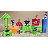 Tom and Jerry 9 Piece Play Set with 9 Tom, Jerry, and Spike Figures