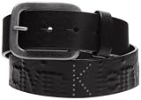 Calvin Klein Jeans Belt W/ Logo C72299C4T00, Ceinture homme 105 cm - Noir, Cuir