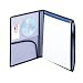 Smead Poly Deluxe Pad Folios, Letter Size, Silver/Black (85881)