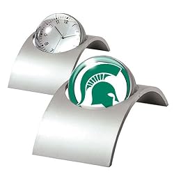 Michigan State Spartans NCAA Spinning Clock by Great American Products