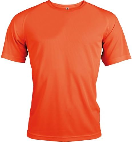 Kariban Mens Proact Sports / Training T-Shirt (XL) (Flourescent Orange)