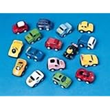 Boys Mini Pull Back Car Party Bag Fillers, pack of 6 supplied'
