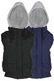 10o Womens Hooded Padded Sleeveless Ladies Crop Vest Bodywarmer Gilet Size 8-16