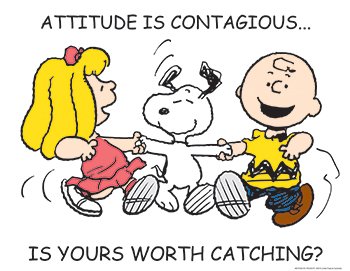 PEANUTS ATTITUDE 17X22 POSTER