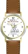 Habit 1 - Proactive Man (Spanish Text) - DELUXE TWO-TONE WATCH from THE 7 HABITS - WATCH COLLECTION BY WATCHBUDDY&reg; - Arabic Numbers - Brown Leather Strap-Size-Large ( Men's Size or Jumbo Women's Size )