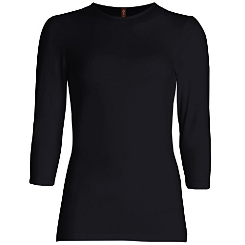 Esteez Womens 3/4 Sleeve Fitted / Relaxed Fit Cotton Lycra Base Layering shirt