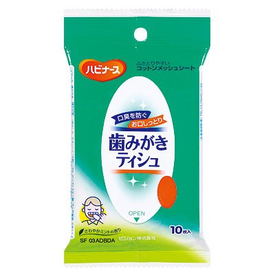 歯みがきティシュ１０枚入り