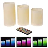 from Flameless Colour Mood Changing Scented Candles 3 Pack Flameless Colour Mood Changing Scented Candles (Remote Control 12 different ambient Colours)