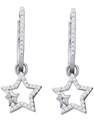 0.25CTW DIAMOND STAR EARRINGS