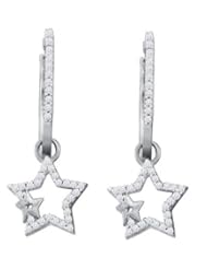 0.25CTW DIAMOND STAR EARRINGS