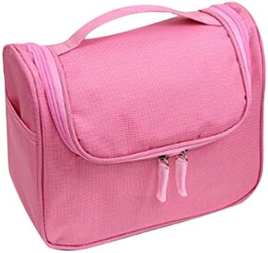 Hooao Portable Multi-functional Makeup Bags Cases Waterproof Cosmetic Toiletry Bags Travel Packing Organizers(Pink)