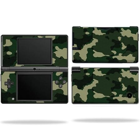 Protective Vinyl Skin Decal Cover for Nintendo DSI Green Camo
