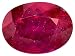 Jewelry : MIN 1.00CT 7X5MM OVAL FISSURE FILLED RUBY
