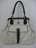 41nVuUpEGpL._SL160_ - AUTHENTIC Ellen Tracy SANDALIA Pearl Off White Leather Handbag Doctors Bag Tote - leather-clutch-purse