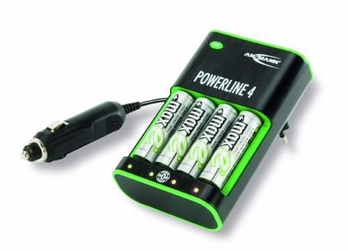 Ansmann 5117553 Powerline 4 Zero Watt Energiesparendes Stecker Ladeger&auml;t f&uuml;r Micro AAA und Preisvergleich