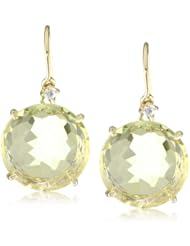 Kalan by Suzanne Kalan Round Lemon Quartz Earrings