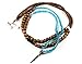 handcandy HF001BT The YOGI DuneTunes Stereo Headphone Necklace, Natural Wood Brown/Clear Facet Blue