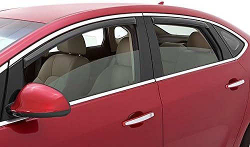 Dodge Ram Crew Cab 2009-2015 AVS Smoked In-Channel Rainguards Window Visors 4PCS