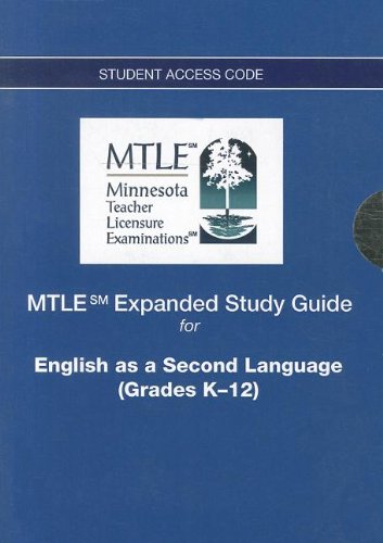 MTLE Expanded Study Guide -- Access Card -- for English as a Second Language (Grades K-12) (MTLE (Access Codes))