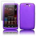 BLACKBERRY STORM 2 9550 PURPLE SKIN CASE AND SCREEN PROTECTOR BY CELLAPOD MOBILE PHONE CASES